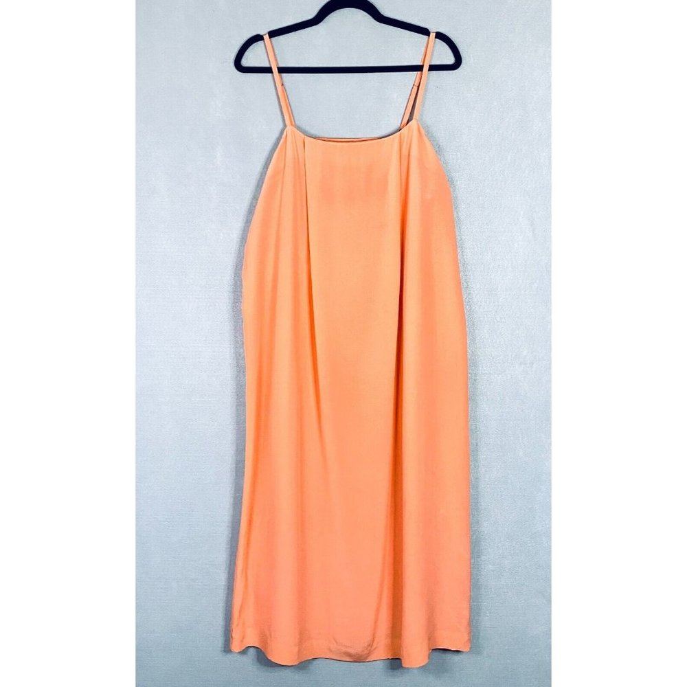 Kate Spade Saturday Dress Womens M Orange Silk Knee Length Sheath Cut Outs